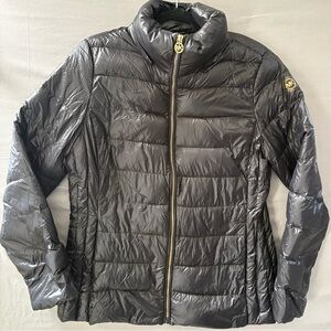 Michael Kors Black Packable Puffer Down Fill Jacket Women’s Medium